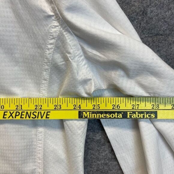 J.B. HOLT Shirt Men's 2XL White Textured Long Sleeve Athletic Fit Button Down - Picture 8 of 16